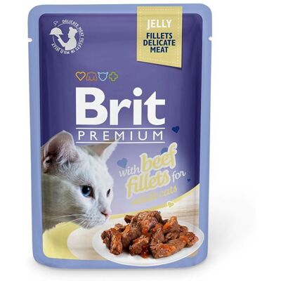 Brit Premium by Nature - Nötfiléer i gelé - Cat Food Pouch Brit Premium by Nature - Nötfiléer i gelé - Cat Food Pouch
