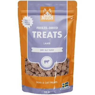 MUSH Treats Frysetorkad lamm - 55 g MUSH Treats Frysetorkad lamm - 55 g