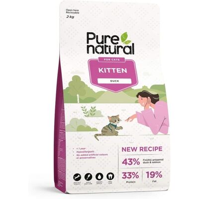 Purenatural Cat Kitten Duck 2 kg Purenatural Cat Kitten Duck 2 kg