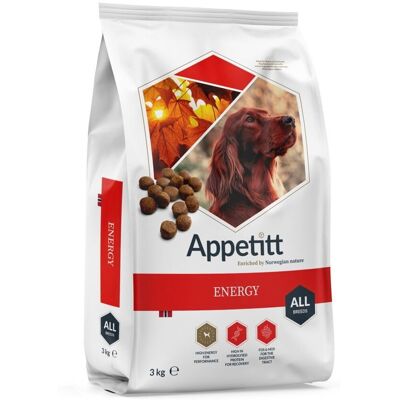 Appetitt Dog Energy - Högproteinfoder för aktiva hundar Appetitt Dog Energy - Högproteinfoder för aktiva hundar