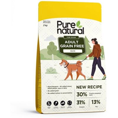 Purenatural Dog Adult Grain Free Duck 2 kg Purenatural Dog Adult Grain Free Duck 2 kg