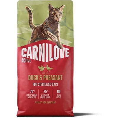 Carnilove Cat Adult Sterilised Active Duck & Pheasant Torrfoder Till Katt 6 kg Carnilove Cat Adult Sterilised Active Duck & Pheasant Torrfoder Till Katt 6 kg