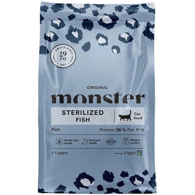 Monster Pet Food Monster Cat Original Sterilized Fish 2 kg Monster Pet Food Monster Cat Original Sterilized Fish 2 kg
