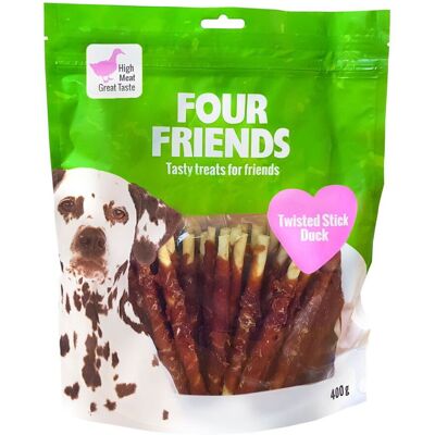 Four Friends - Twisted Stick Duck - 12,5 cm - hundtuggpinnar Four Friends - Twisted Stick Duck - 12,5 cm - hundtuggpinnar