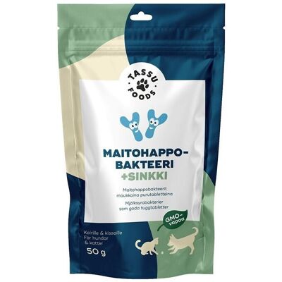 Tassu Foods Mjölksyrabakterier + Zink 50 G Tassu Foods Mjölksyrabakterier + Zink 50 G