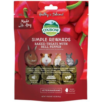 Oxbow Animal Health Oxbow Simple Rewards Paprika Smådjurssnacks - Smådjurssnacks Oxbow Animal Health Oxbow Simple Rewards Paprika Smådjurssnacks - Smådjurssnacks
