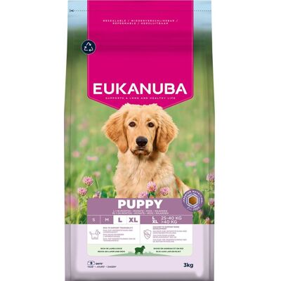 Eukanuba Puppy & Junior Large Breed Lamb & Rice 3kg Eukanuba Puppy & Junior Large Breed Lamb & Rice 3kg
