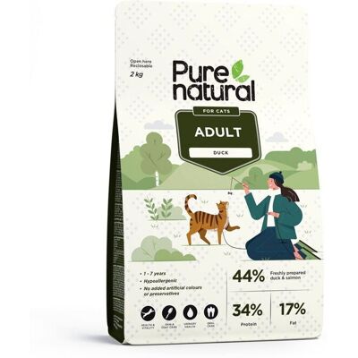 Purenatural Cat Adult Duck 2 kg Purenatural Cat Adult Duck 2 kg