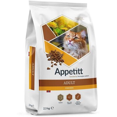 Appetitt Cat Adult Chicken 2,5 kg Appetitt Cat Adult Chicken 2,5 kg
