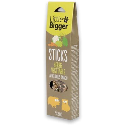 Little&bigger; Sticks Smådjur Örter & Grönsaker 2x60 G Little&bigger; Sticks Smådjur Örter & Grönsaker 2x60 G