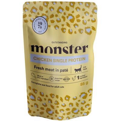Monster Pet Food Monster Cat Adult Chicken 85 G Monster Pet Food Monster Cat Adult Chicken 85 G