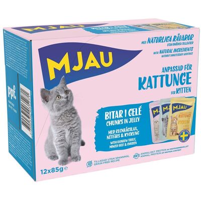 Mjau multipack kattmat - 12x85g, 3 smaker Mjau multipack kattmat - 12x85g, 3 smaker