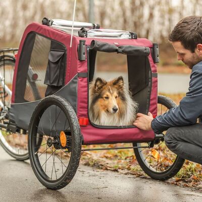 Trixie Cykelvagn Till Hund Röd & Svart L Trixie Cykelvagn Till Hund Röd & Svart L