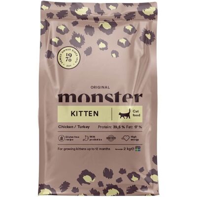 Monster Pet Food Monster Cat Kitten Chicken & Turkey 2 kg Monster Pet Food Monster Cat Kitten Chicken & Turkey 2 kg