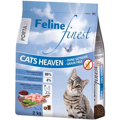 Porta 21 Feline Finest Cats Heaven - Spannmålsfri kattmat Porta 21 Feline Finest Cats Heaven - Spannmålsfri kattmat