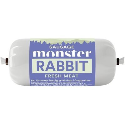 Monster Pet Food Monster Dog Sausage Rabbit 80g Monster Pet Food Monster Dog Sausage Rabbit 80g