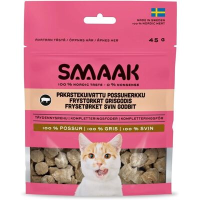 Smaak Cat Frystorkat Kattgodis Gris 45 G Smaak Cat Frystorkat Kattgodis Gris 45 G
