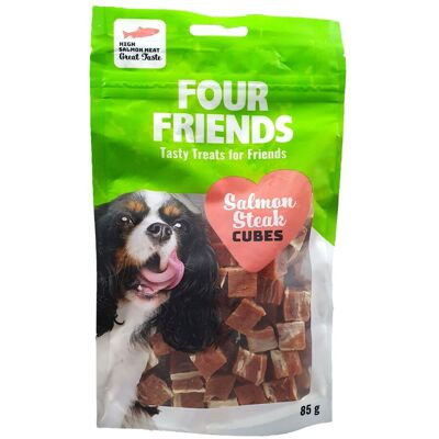 Fourfriends Salmon Steak Cubes 85 g Fourfriends Salmon Steak Cubes 85 g