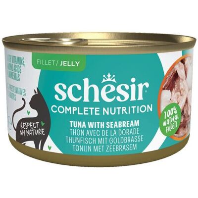 Schesir Tonfisk med Havbars - Våtfoder, 85g Schesir Tonfisk med Havbars - Våtfoder, 85g