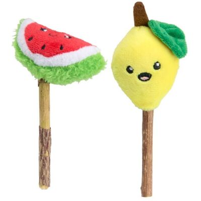 Little&bigger; Juicy Vibes Kattleksaker Med Matatabi Melon & Citron 2-Pack Little&bigger; Juicy Vibes Kattleksaker Med Matatabi Melon & Citron 2-Pack