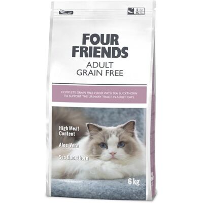 Four Friends - Cat Adult - Torrfoder för katter Four Friends - Cat Adult - Torrfoder för katter