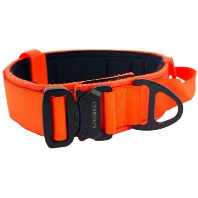 Cerberos Hundhalsband Med Handtag Orange M Cerberos Hundhalsband Med Handtag Orange M