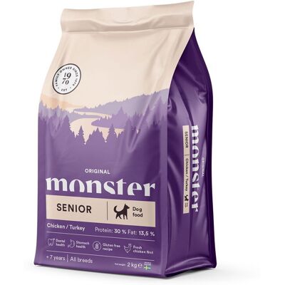 Monster Pet Food Monster Dog Senior Chicken And Turkey 2 kg Monster Pet Food Monster Dog Senior Chicken And Turkey 2 kg