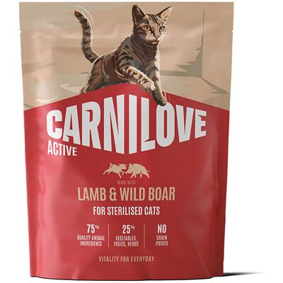 Carnilove Cat Active Sterilised Lamb & Wild Boar Torrfoder Till Katt 400 g Carnilove Cat Active Sterilised Lamb & Wild Boar Torrfoder Till Katt 400 g