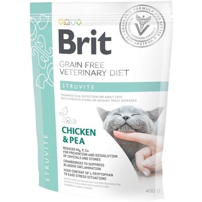 Brit Veterinary Diet Katt Struvit med Kyckling & Ärtor - 400 g Brit Veterinary Diet Katt Struvit med Kyckling & Ärtor - 400 g