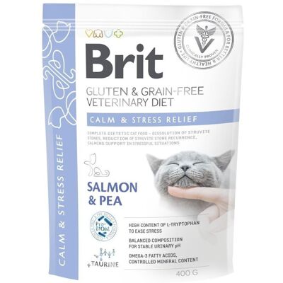 Brit Veterinary Diet Brit Grain Free Veterinary Care Cat Calm & Stress Relief 400 g Brit Veterinary Diet Brit Grain Free Veterinary Care Cat Calm & Stress Relief 400 g