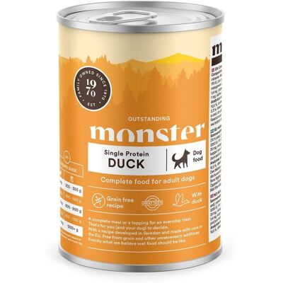 Monster Pet Food Monster Dog Adult Single Protein Duck 400 G Monster Pet Food Monster Dog Adult Single Protein Duck 400 G