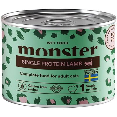 Monster Pet Food Monster Cat Adult Single Protein Lamb 200 G Monster Pet Food Monster Cat Adult Single Protein Lamb 200 G