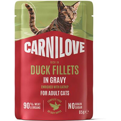 Carnilove Cat Adult Duck With Catnip Våtfoder Till Katt 85 G Carnilove Cat Adult Duck With Catnip Våtfoder Till Katt 85 G