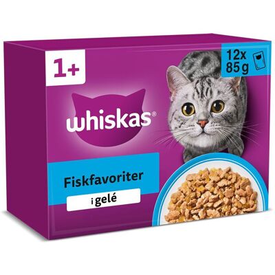 Whiskas 1+ Fish Selection Våtfoder Till Katt 12x85 G Whiskas 1+ Fish Selection Våtfoder Till Katt 12x85 G
