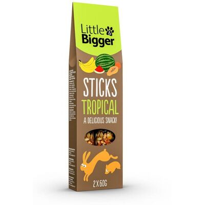 Little&bigger; Sticks Smådjur Tropisk 2x60 G Little&bigger; Sticks Smådjur Tropisk 2x60 G