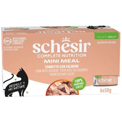 Schesir Tonfisk med Lax - Kattmat Multipack Schesir Tonfisk med Lax - Kattmat Multipack