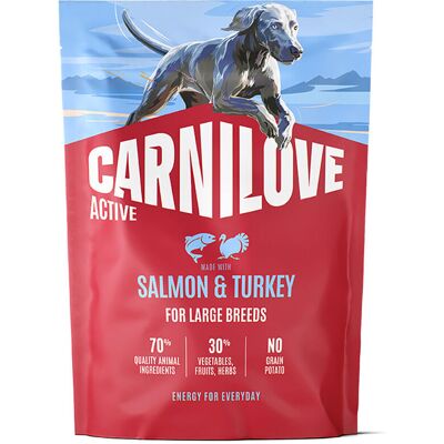 Carnilove Dog Adult Active Large Breed Salmon & Turkey Torrfoder Till Hund 1,5 kg Carnilove Dog Adult Active Large Breed Salmon & Turkey Torrfoder Till Hund 1,5 kg