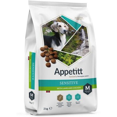 Varumärke Appetitt Mellanstor Ras Lamm Kyckling Torrfoder - Hundmat Varumärke Appetitt Mellanstor Ras Lamm Kyckling Torrfoder - Hundmat