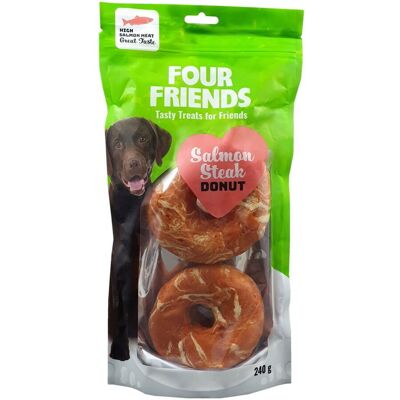 Fourfriends Dog Salmon Steak Donut 2-Pack Fourfriends Dog Salmon Steak Donut 2-Pack