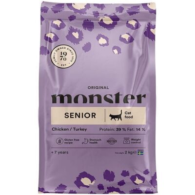 Monster Pet Food Monster Cat Original Senior Chicken Turkey 2 kg Monster Pet Food Monster Cat Original Senior Chicken Turkey 2 kg