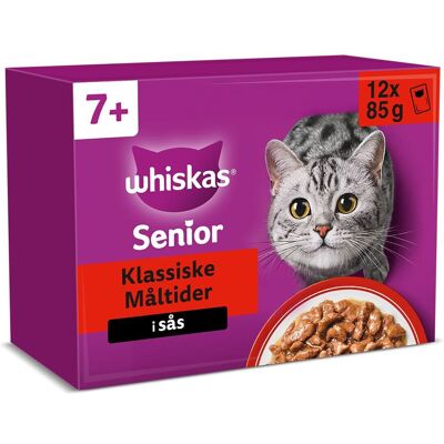 Whiskas 7+ Våtfoder Till Katt Senior 12x85g Whiskas 7+ Våtfoder Till Katt Senior 12x85g
