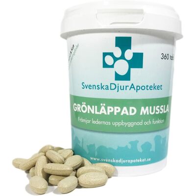 Svenska Djurapoteket Grönläppad Mussla 360 tbl Svenska Djurapoteket Grönläppad Mussla 360 tbl
