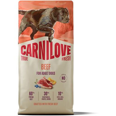 Carnilove True Fresh Dog Adult Beef Torrfoder Till Hund 1,5 kg Carnilove True Fresh Dog Adult Beef Torrfoder Till Hund 1,5 kg
