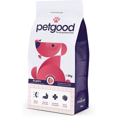 Petgood Puppy & Junior Valpfoder Med Insektsprotein 2 kg Petgood Puppy & Junior Valpfoder Med Insektsprotein 2 kg