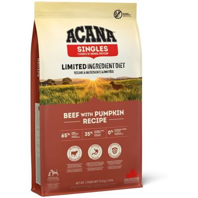 Acana Singles Dog Adult Grain Free Beef With Pumpkin Torrfoder Till Hund 11,4kg Acana Singles Dog Adult Grain Free Beef With Pumpkin Torrfoder Till Hund 11,4kg