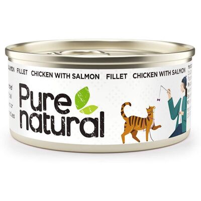 Purenatural Cat Fillet Chicken & Salmon 70 G Purenatural Cat Fillet Chicken & Salmon 70 G