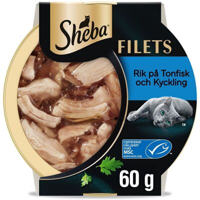 Sheba Kyckling Och Tonfisk I Sås 60 G Sheba Kyckling Och Tonfisk I Sås 60 G