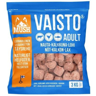 Mush Vaisto Nöt-Kalkon-Lax 3 kg Mush Vaisto Nöt-Kalkon-Lax 3 kg