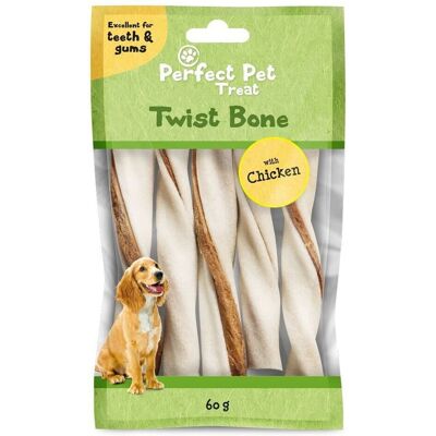 Perfect Pet Twist Tuggben Chicken 11,5 Cm 5-Pack Perfect Pet Twist Tuggben Chicken 11,5 Cm 5-Pack