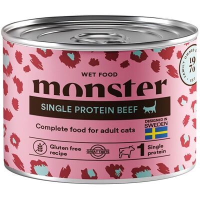 Monster Pet Food Monster Cat Adult Single Protein Beef 200 G Monster Pet Food Monster Cat Adult Single Protein Beef 200 G